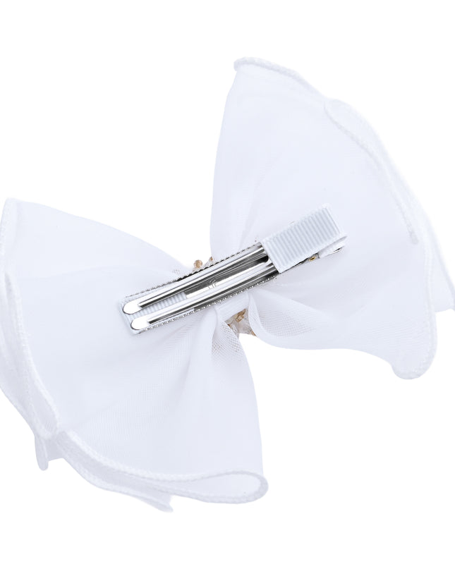 kids atelier mimi tutu Multicolor Pearl Cluster Bow Clip Set