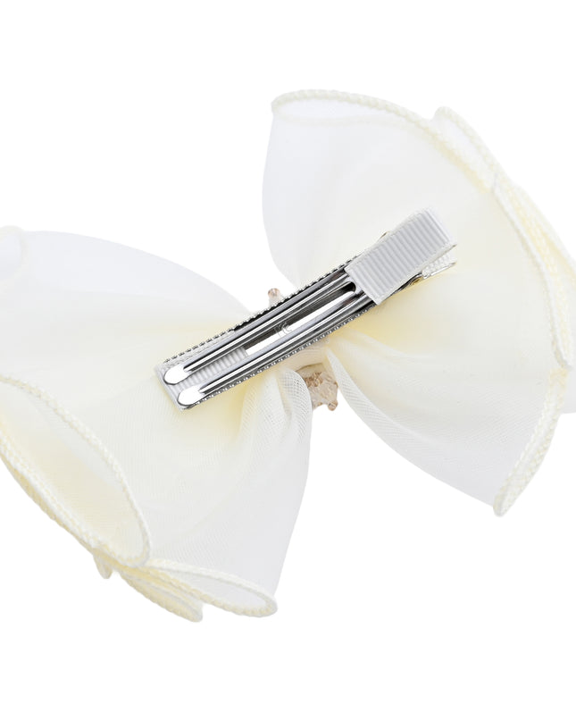 kids atelier mimi tutu Multicolor Pearl Cluster Bow Clip Set