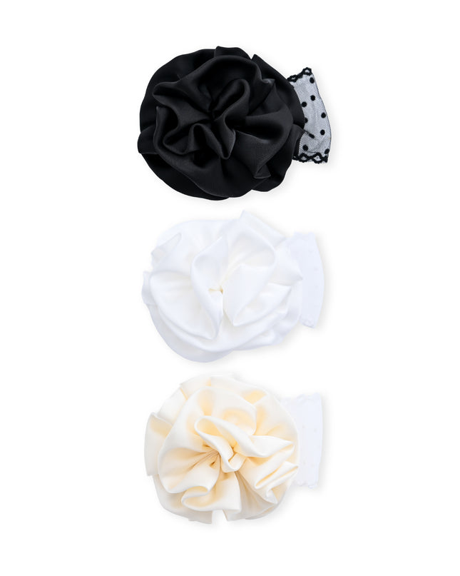 kids atelier mimi tutu Multicolor Bloom Hair Pin Trio
