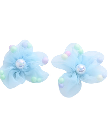 kids atelier mimi tutu Sheer Petal Flower Hair Clip Set