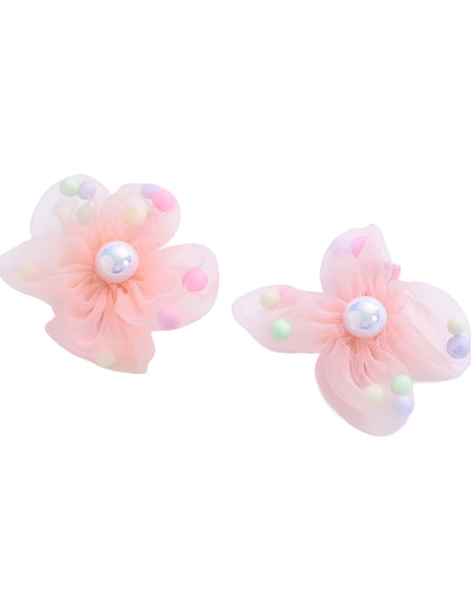 kids atelier mimi tutu Sheer Petal Flower Hair Clip Set