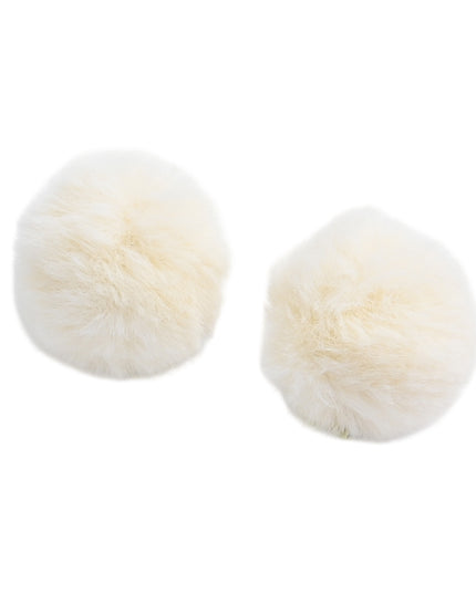 kids atelier mimi tutu Fluffy Pom-Pom Hair Clip Set