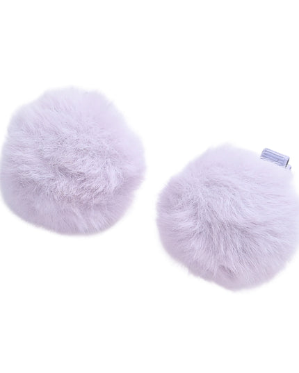 kids atelier mimi tutu Fluffy Pom-Pom Hair Clip Set