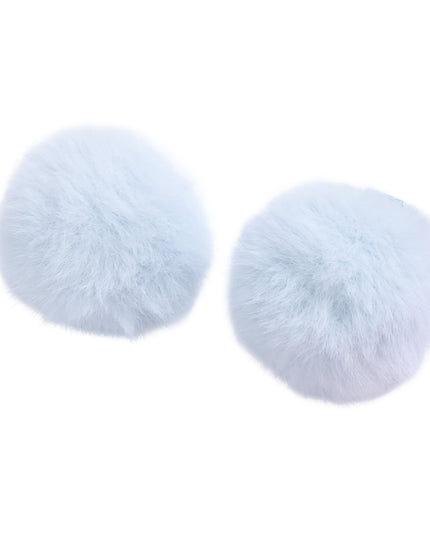 kids atelier mimi tutu Fluffy Pom-Pom Hair Clip Set