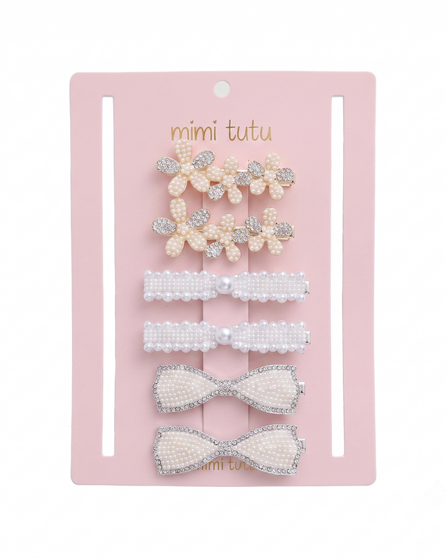 kids atelier mimi tutu Crystal Elegance Hair Pin Trio