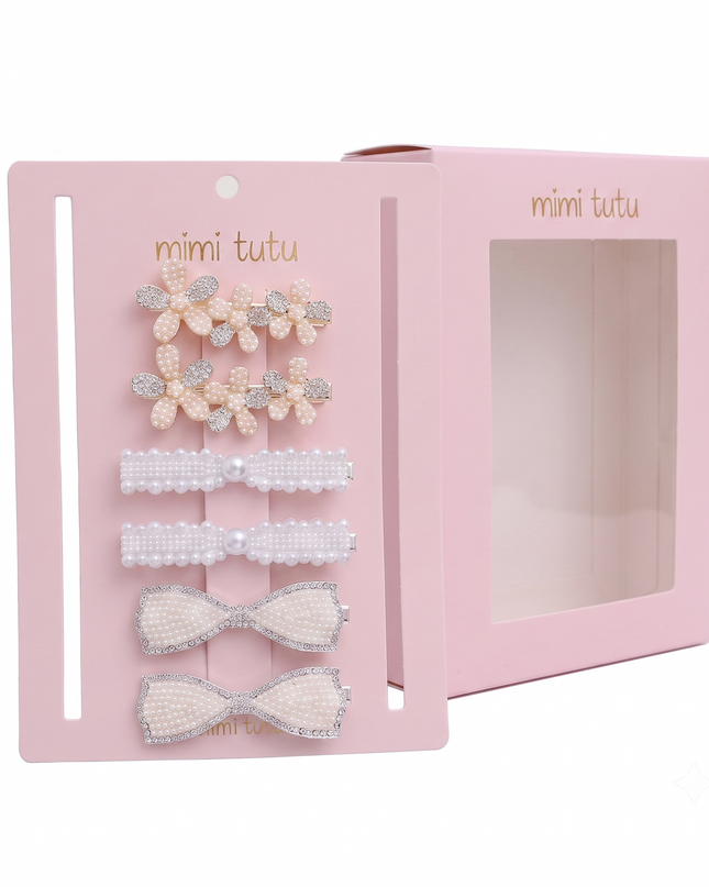 kids atelier mimi tutu Crystal Elegance Hair Pin Trio