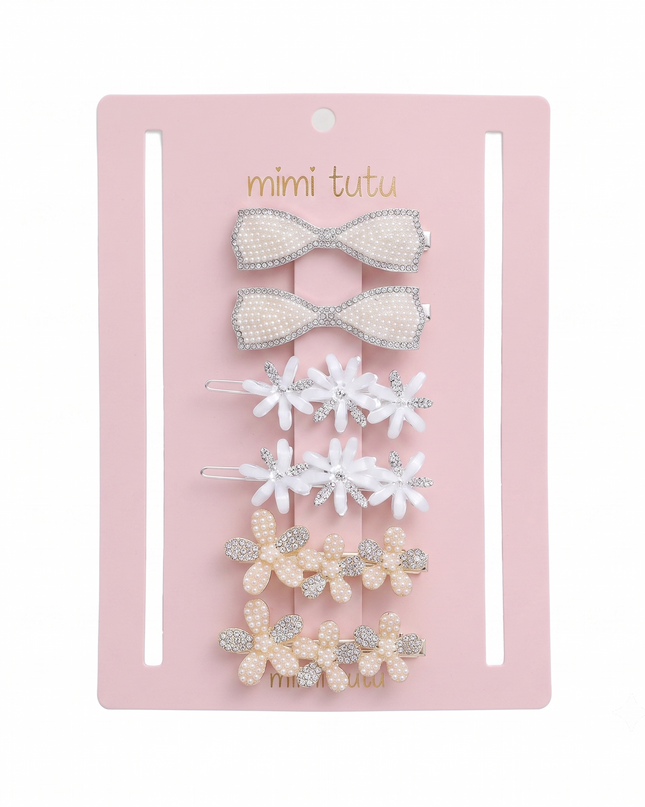 kids atelier mimi tutu Crystal Charm Hair Pin Trio