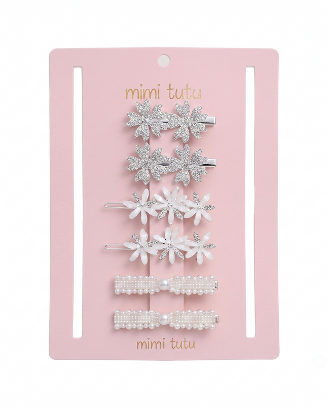 Kids atelier mimi tutu Crystal Flora Hair Pin Trio