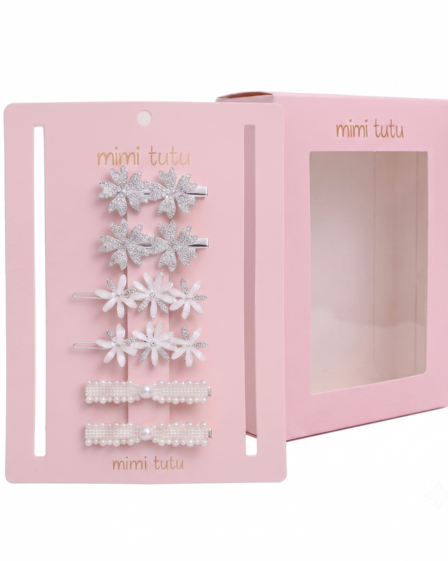 Kids atelier mimi tutu Crystal Flora Hair Pin Trio