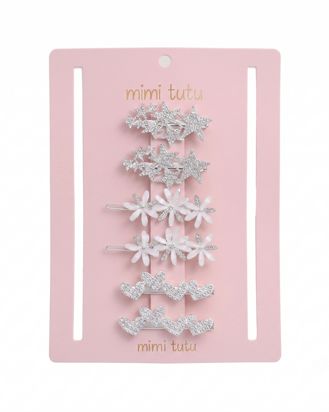 Kids atelier mimi tutu Crystal Star Hair Pin Trio