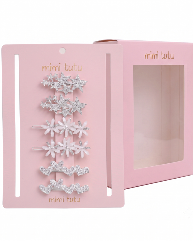 Kids atelier mimi tutu Crystal Star Hair Pin Trio