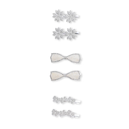 kids atelier mimi tutu Crystal Petal Hair Pin Trio