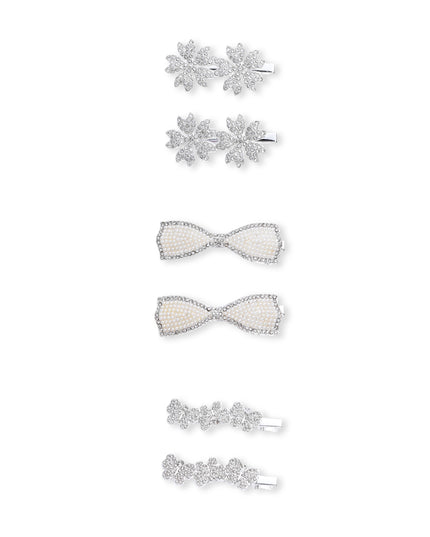 kids atelier mimi tutu Crystal Petal Hair Pin Trio