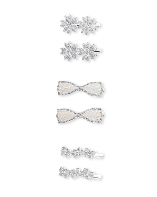 kids atelier mimi tutu Crystal Petal Hair Pin Trio
