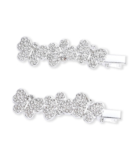 kids atelier mimi tutu Crystal Petal Hair Pin Trio
