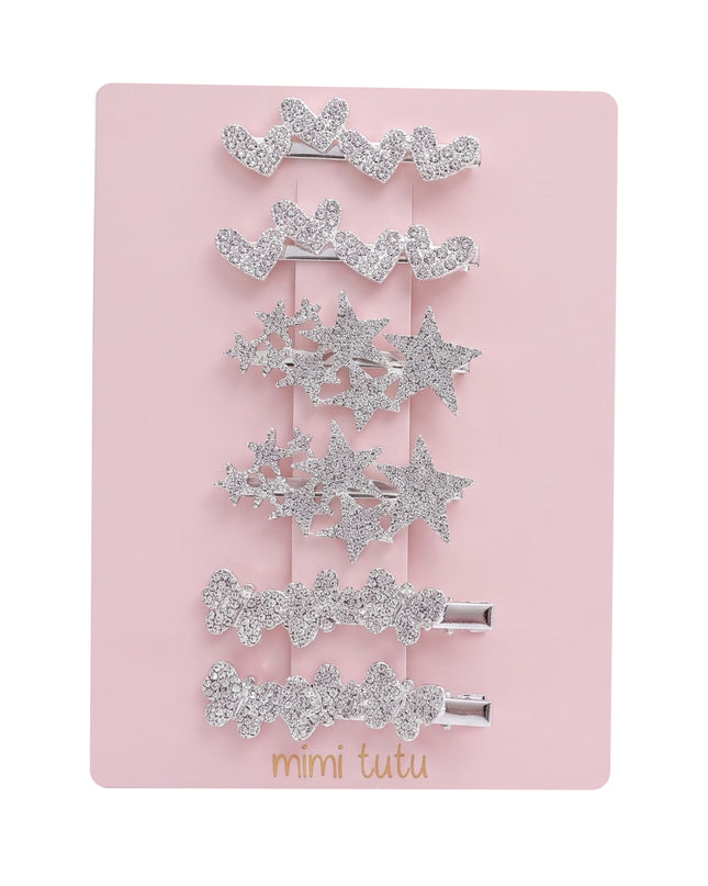 kids atelier mimi tutu Crystal Spark Hair Pin Trio