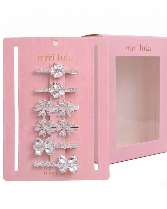 kids atelier mimi tutu Crystal Glimmer Hair Pin Trio