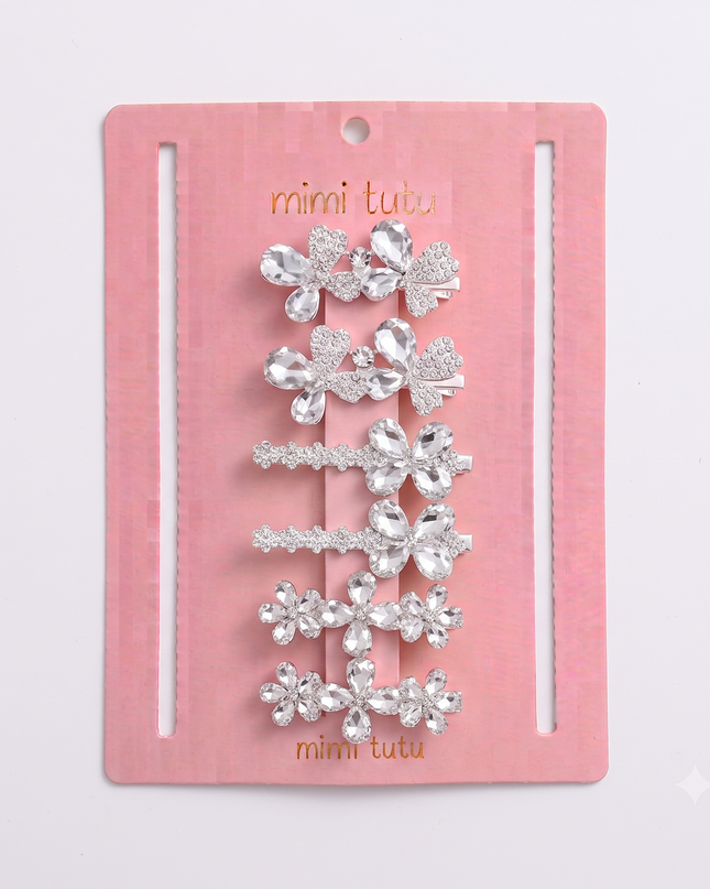 Kids atelier mimi tutu Crystal Aura Hair Pin Trio