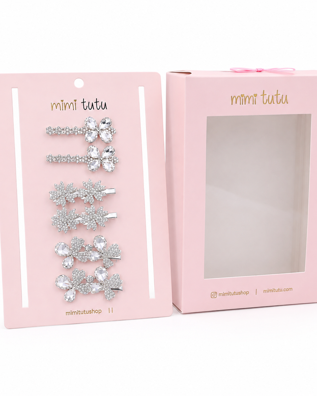 Crystal Harmony Hair Pin Trio