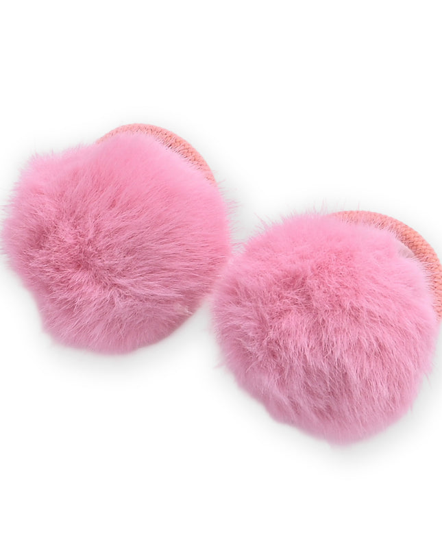 kids atelier mimi tutu Fluffy Pom-Pom Hair Tie Set