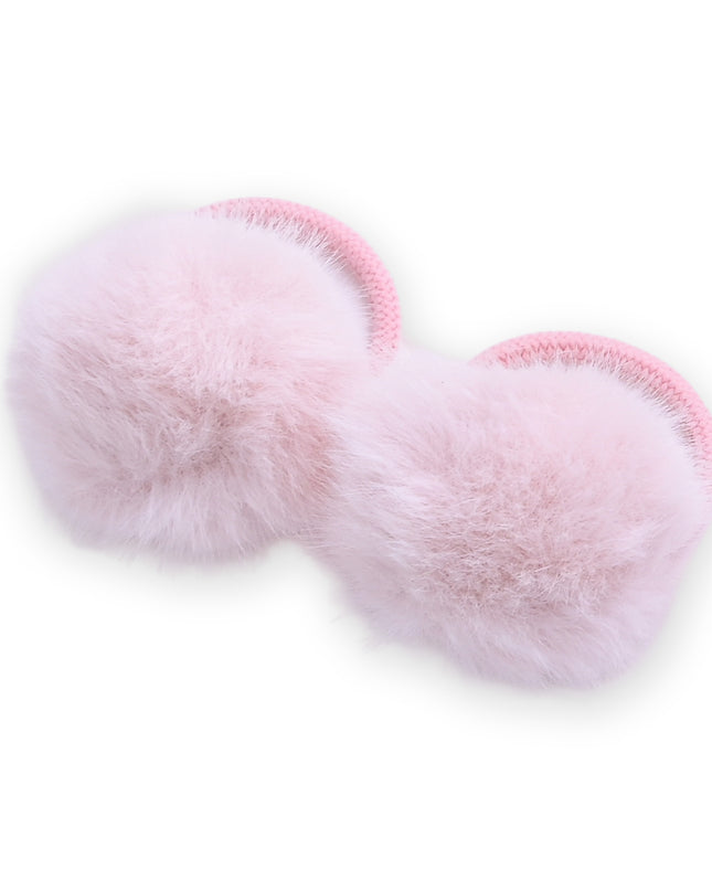 kids atelier mimi tutu Fluffy Pom-Pom Hair Tie Set