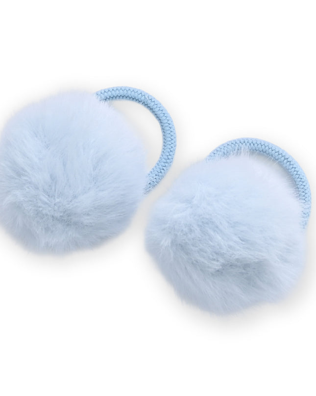 kids atelier mimi tutu Fluffy Pom-Pom Hair Tie Set