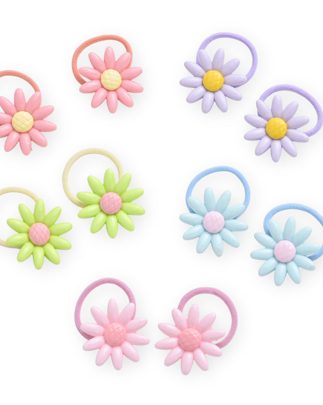 kids atelier mimi tutu Button & Flower Hair Tie Set