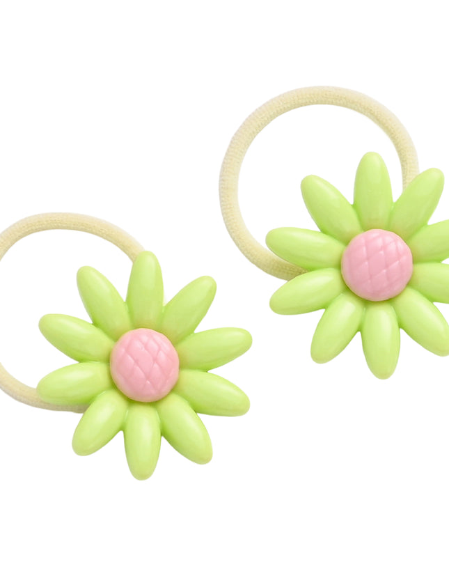 kids atelier mimi tutu Button & Flower Hair Tie Set