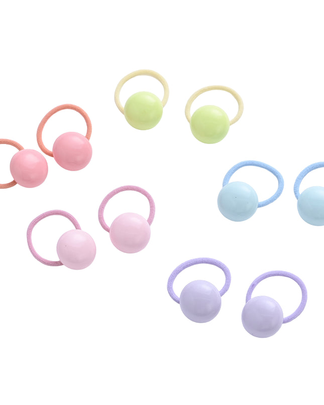 kids atelier mimi tutu Button & Flower Hair Tie Set