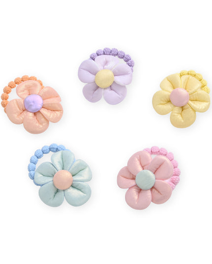 kids atelier mimi tutu Plush Flower Hair Tie Set