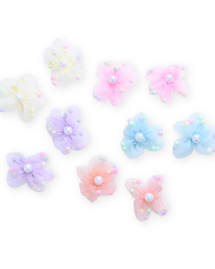 kids atelier mimi tutu Beaded Flower Hair Tie Set