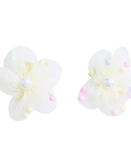kids atelier mimi tutu Beaded Flower Hair Tie Set