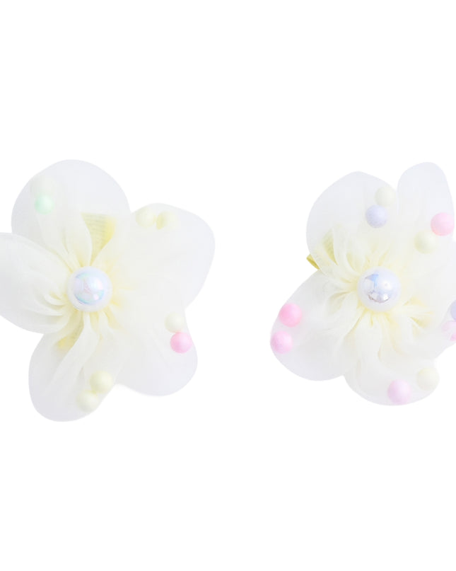 kids atelier mimi tutu Beaded Flower Hair Tie Set