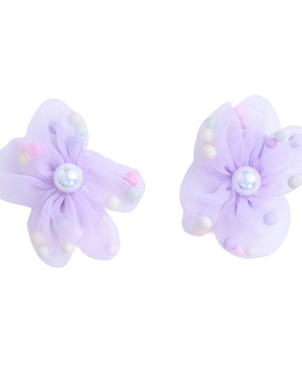 kids atelier mimi tutu Beaded Flower Hair Tie Set