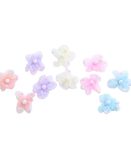 kids atelier mimi tutu Beaded Flower Hair Tie Set