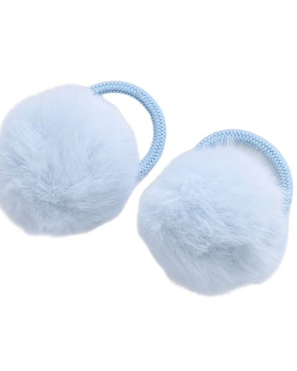 kids atelier mimi tutu Fluffy Pom-Pom Hair Tie Set