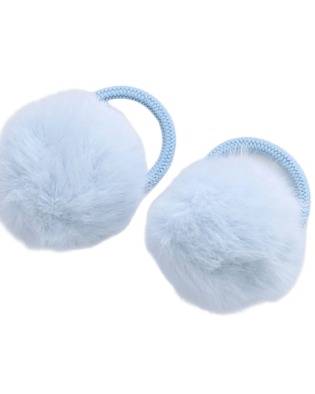 kids atelier mimi tutu Fluffy Pom-Pom Hair Tie Set