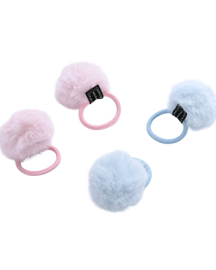 kids atelier mimi tutu Fluffy Pom-Pom Hair Tie Set