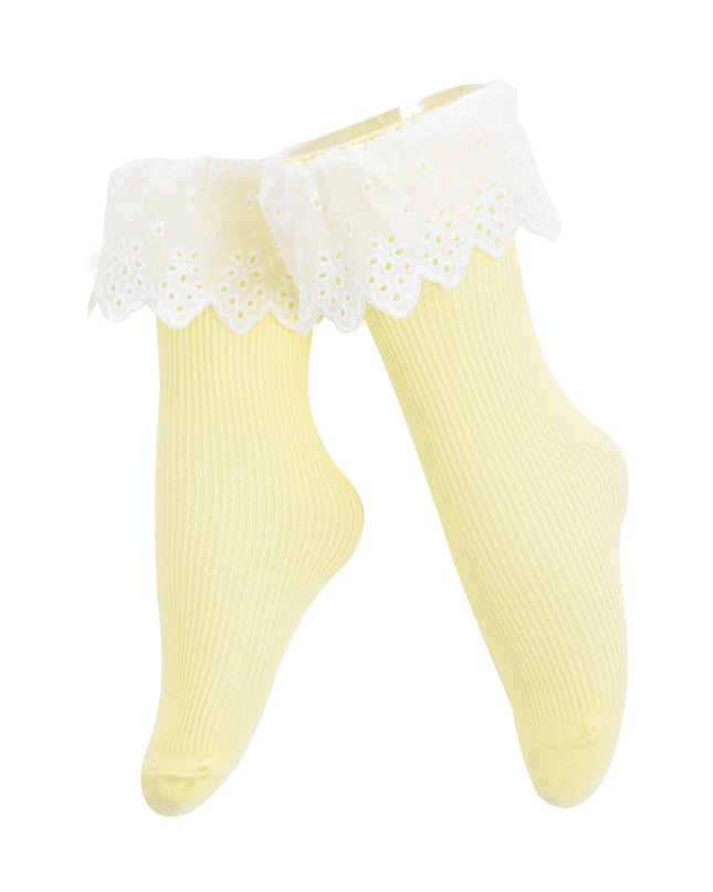 kids atelier mimi tutu White Trim Skirt Socks