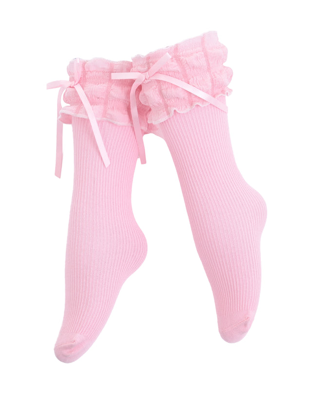 kids atelier mimi tutu Ruffled Ribbon Long Socks
