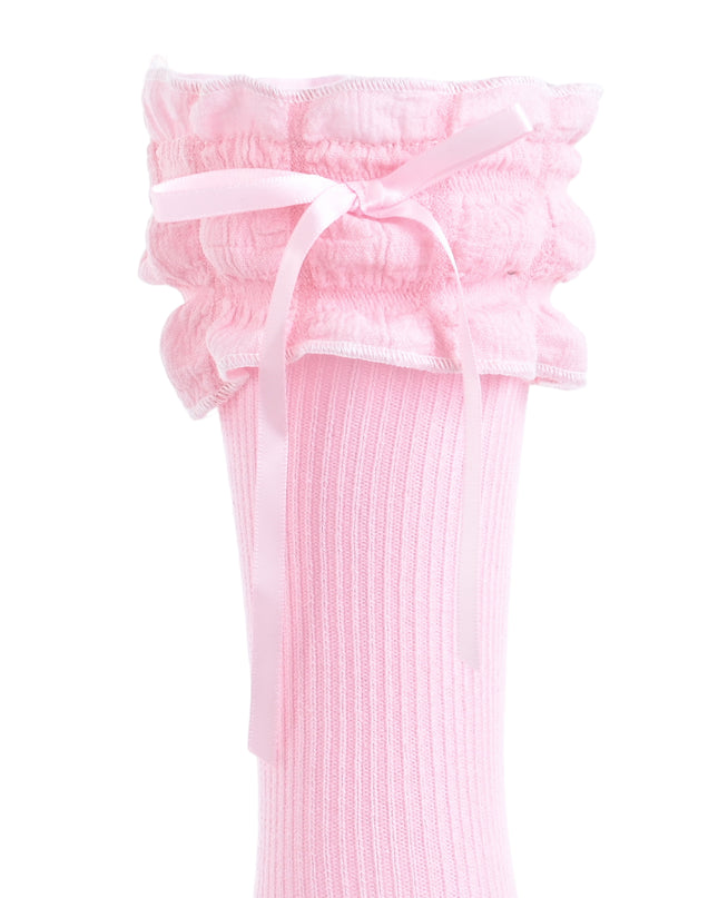 kids atelier mimi tutu Ruffled Ribbon Long Socks