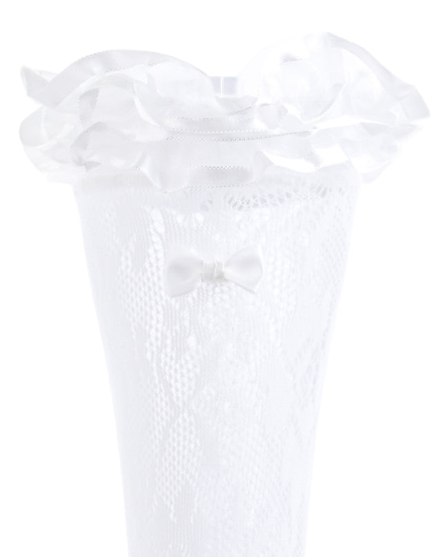 kids atelier mimi tutu Layered Ruffle Bow Socks