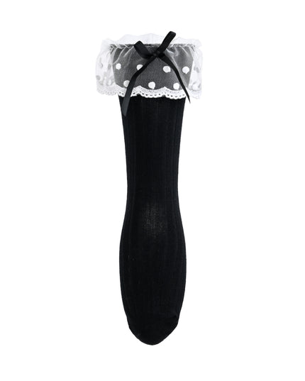 kids atelier mimi tutu Ankle Skirt Polka Bow Socks