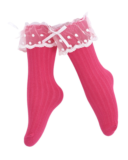 kids atelier mimi tutu Ankle Skirt Polka Bow Socks