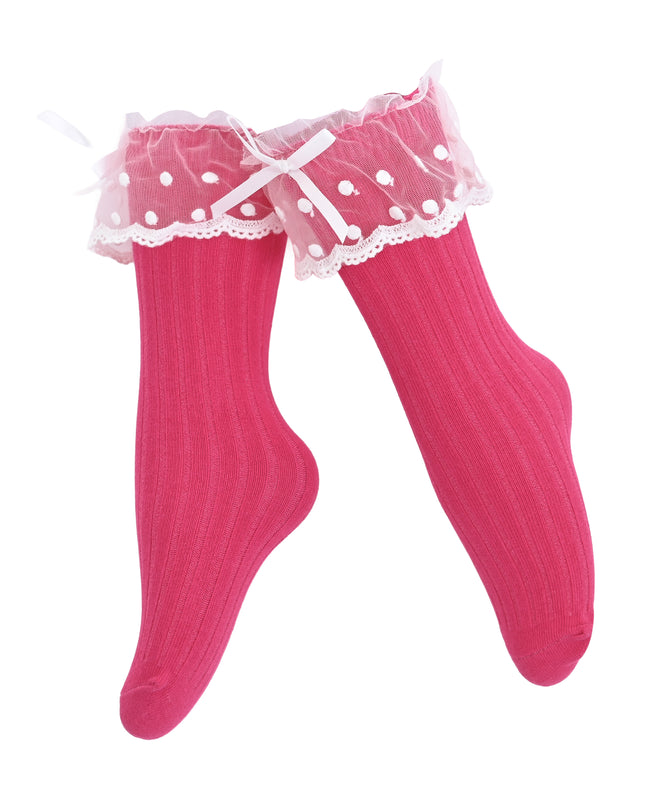 kids atelier mimi tutu Ankle Skirt Polka Bow Socks