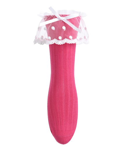 kids atelier mimi tutu Ankle Skirt Polka Bow Socks
