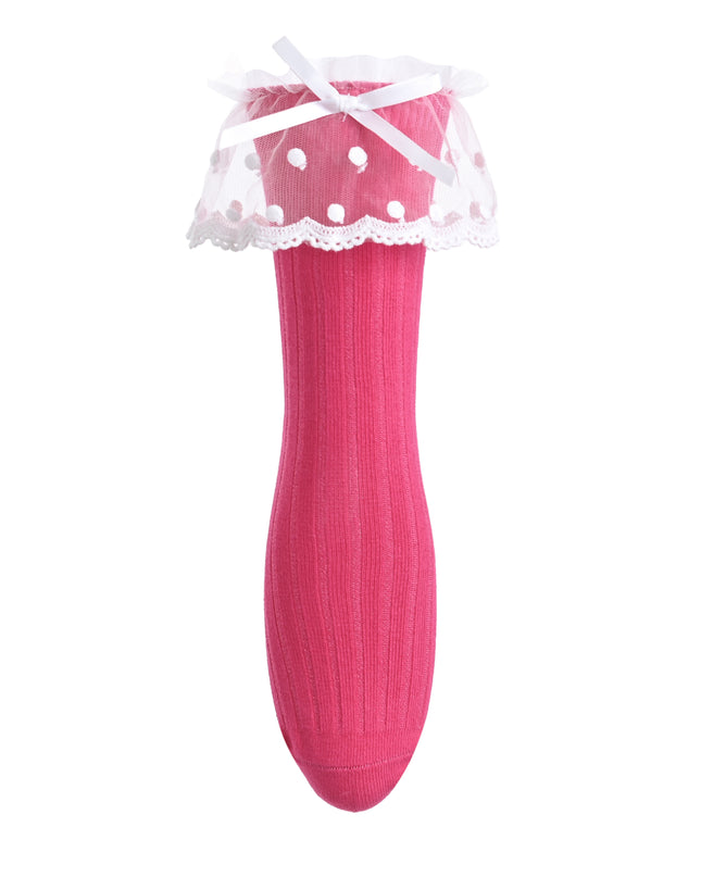 kids atelier mimi tutu Ankle Skirt Polka Bow Socks