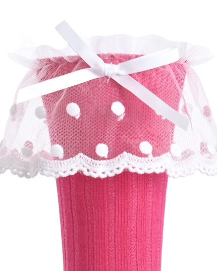 kids atelier mimi tutu Ankle Skirt Polka Bow Socks
