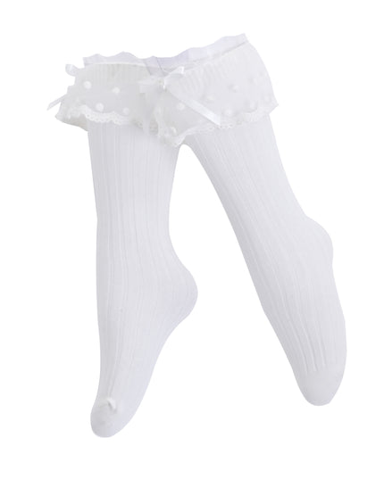 kids atelier mimi tutu Ankle Skirt Polka Bow Socks