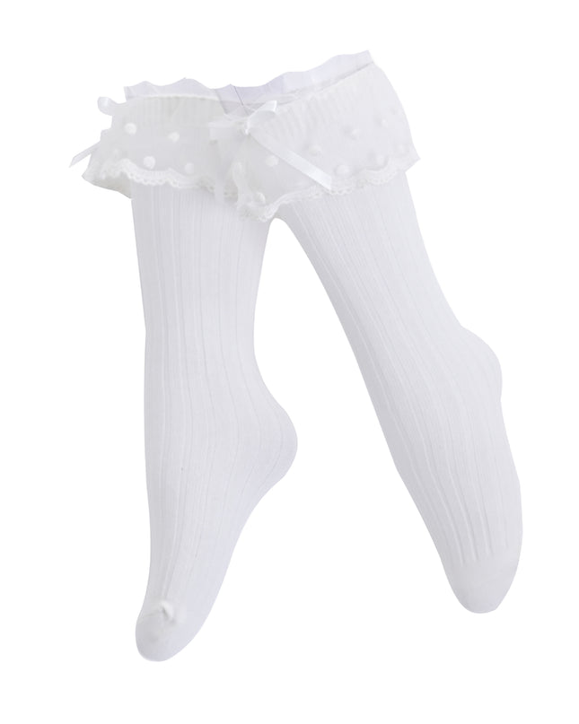 kids atelier mimi tutu Ankle Skirt Polka Bow Socks